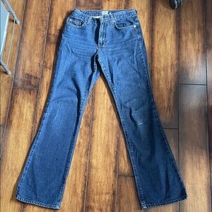 Calvin Klein Jeans Dark Blue Flare Women's Jeans Size 3 Inseam 32